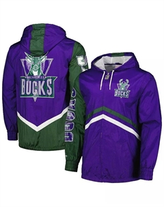 Мужская ветровка Milwaukee Bucks Undeniable на молнии, фиолетовая Mitchell and ness