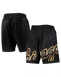 Мужские черные модные шорты Chicago Bulls Big Face 4.0 Mitchell and ness