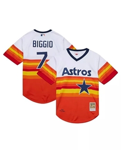 Мужская аутентичная ретро-футболка Mitchell Ness Craig Biggio Houston Astros 2004 из коллекции Cooperstown, белая Mitchell and ness