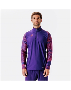 Футбольная толстовка с застежкой-молнией 1/2 - Viralto Wavy Club, фиолетово-розовая Kipsta