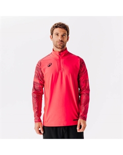 Футболка с молнией 1/2 - Viralto Wavy Club розовая/чёрная Kipsta