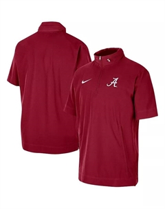 Мужская короткая куртка на молнии с коротким рукавом Alabama Crimson Tide цвета малинового Nike