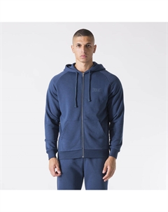 Флисовая куртка с капюшоном цвета штормовой синий из хлопка и полиэстера Everlast