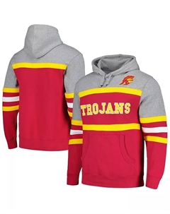 Мужская толстовка с капюшоном Cardinal USC Trojans Head Coach Mitchell and ness