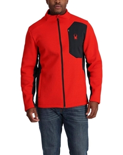 Мужская флисовая куртка-пуловер Bandit - красная Spyder