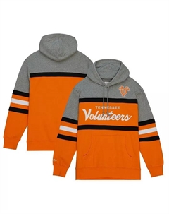 Мужская оранжевая толстовка с капюшоном Tennessee Volunteers Head Coach Mitchell and ness
