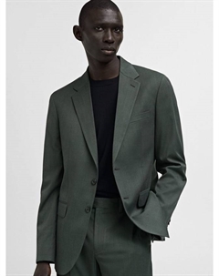 Блейзер Milan Prince of Wales Check Slim Fit, Green Mango