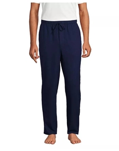 Большие и высокие пижамные штаны из фланели, синий Lands' end