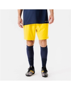 Футбольные шорты женские/мужские Viralto Club, жёлтые Kipsta