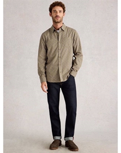 Футболка Finsbury с геометрическим принтом и длинными рукавами White stuff