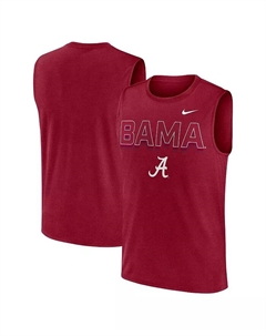 Мужская малиновая майка Alabama Crimson Tide Primetime Tricode Legend Performance Nike