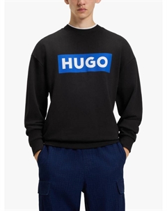 Худи HUGO Niero из хлопка с круглым вырезом, Black Hugo boss