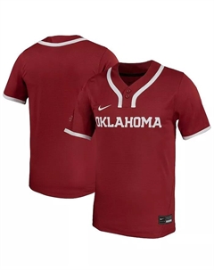 Мужская малиновая реплика бейсбольной футболки Oklahoma Sooners Nike