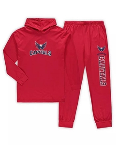 Мужской красный комплект для сна Washington Capitals Big and Tall: худи и джоггеры Concepts sport