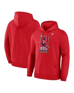 Мужская толстовка с капюшоном Alexander Ovechkin Athletic Red Washington Capitals NHL All-Time Leading Goal Scorer 895 Logo Pullover Hoodie Fanatics