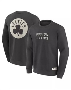 Мужская серая толстовка Boston Celtics Elements Future Ground Lettering Pullover Fanatics