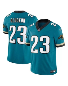 Мужская футболка Foye Oluokun Teal Jacksonville Jaguars Prowler Throwback Vapor F.U.S.E. Limited Nike