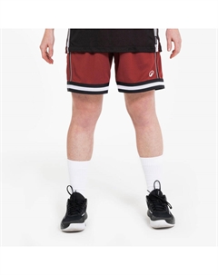 Женские/мужские двусторонние баскетбольные шорты - Short 500, чёрно-красные Kipsta