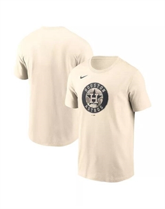Мужская футболка Houston Astros с камуфляжным логотипом, кремовая Nike