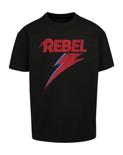 Футболка David Bowie Rock Music Band Distressed Rebel, черный F4nt4stic