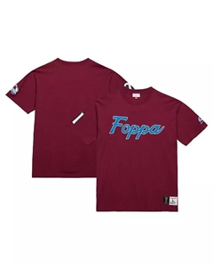 Мужская футболка Peter Forsberg Burgundy Colorado Avalanche Premium Nickname Vintage Logo Mitchell and ness