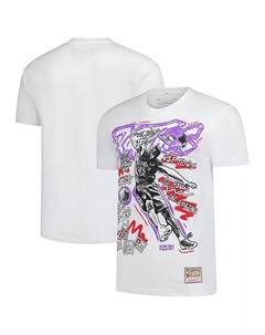 Мужская футболка Vince Carter White Toronto Raptors Hardwood Classics Chalked Up Mitchell and ness