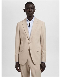 Блейзер Milan Slim Fit, Beige Mango