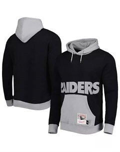 Мужская черная толстовка с капюшоном Las Vegas Raiders Big Face 5.0 Mitchell and ness