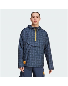 Сезонная ветровка Real Madrid с полумолнией Adidas