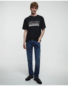 Футболка с пианино, черный Сфера