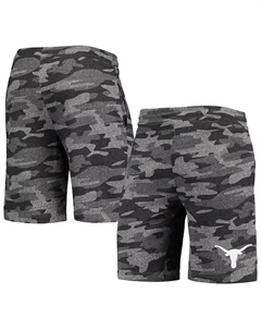 Мужские шорты для отдыха Texas Longhorns Camo Backup Terry Jam, цвет угольный/серый Concepts sport