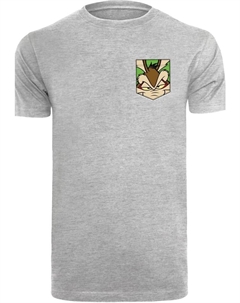 Футболка Looney Tunes Face Faux Pocket, пестрый серый F4nt4stic