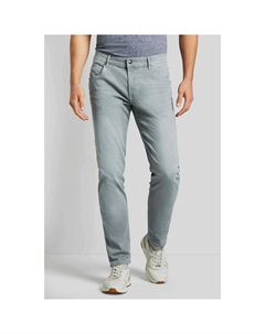 Джинсы с 5 карманами, потертые, серый Bugatti