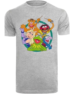 Футболка Disney Die Muppets Group Circle, пестрый серый F4nt4stic