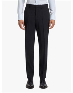 Брюки BOSS Regular Fit из шерстяной смеси, Dark Blue Hugo boss