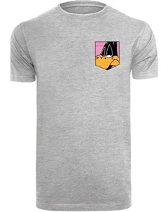 Футболка Looney Tunes Daffy Duck Faux Pocket, пестрый серый F4nt4stic