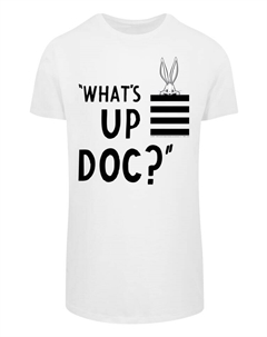 Футболка Looney Tunes Bugs Bunny Whats Up Doc Stripes, белый F4nt4stic