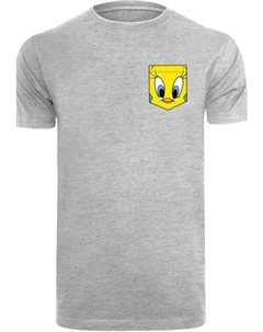 Футболка Looney Tunes Tweety Pie Faux Pocket, пестрый серый F4nt4stic