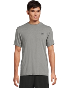 Топ VA Sport Vent Short Sleeve Top, Heather Grey Rvca