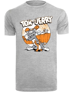 Футболка Tom and Jerry TV Serie Play Baseball, пестрый серый F4nt4stic