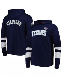 Мужская худи с длинным рукавом Tennessee Titans Alex в цвете Navy, White Tommy hilfiger