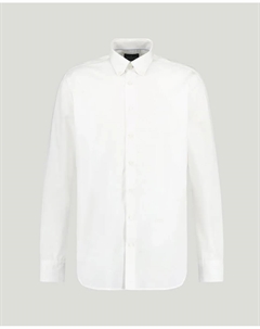 Мужская рубашка классического кроя, однотонная, белый Hackett