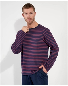 Мужская пижама из трикотажа с длинными штанинами и принтом, мультиколор Hom