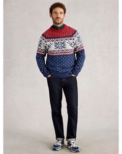 Свитер с воротником-гольф из смесовой шерсти Penguin в стиле фэр-айл White stuff