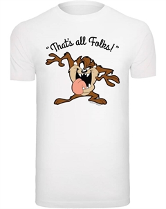 Футболка Looney Tunes Taz Thats All Folks, белый F4nt4stic