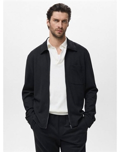 Джон свитшот с воротником-стойкой и молнией, Black Mango