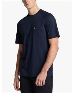 Футболка с коротким рукавом Regular Fit из смеси хлопка и льна Lyle & scott