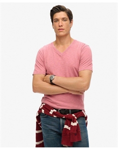 Футболка из хлопка с V-образным вырезом и короткими рукавами Superdry