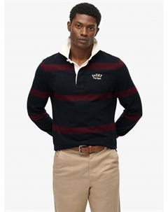 Футболка-регби из хлопка свободного кроя, Eclipse Navy/Port Superdry