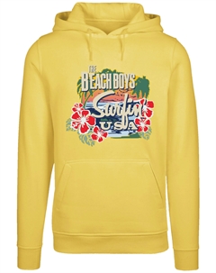 Пуловер Hoodie The Beach Boys Musik Band Tropical, цвет taxi yellow F4nt4stic